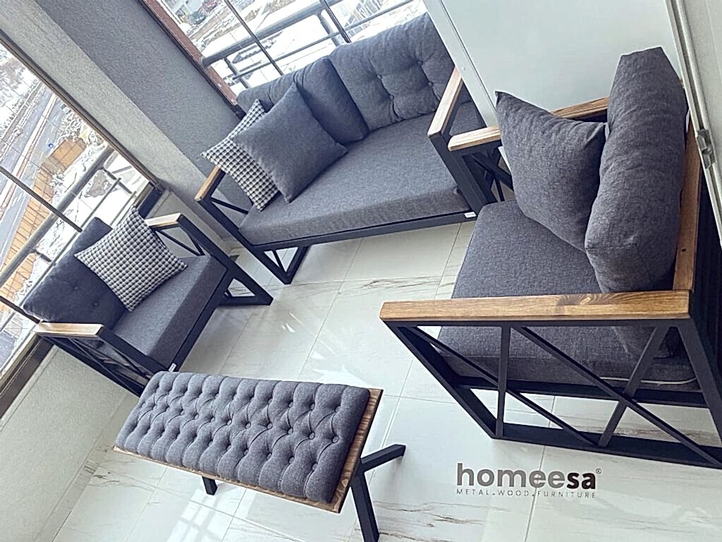 Metal Balkon Oturma Seti