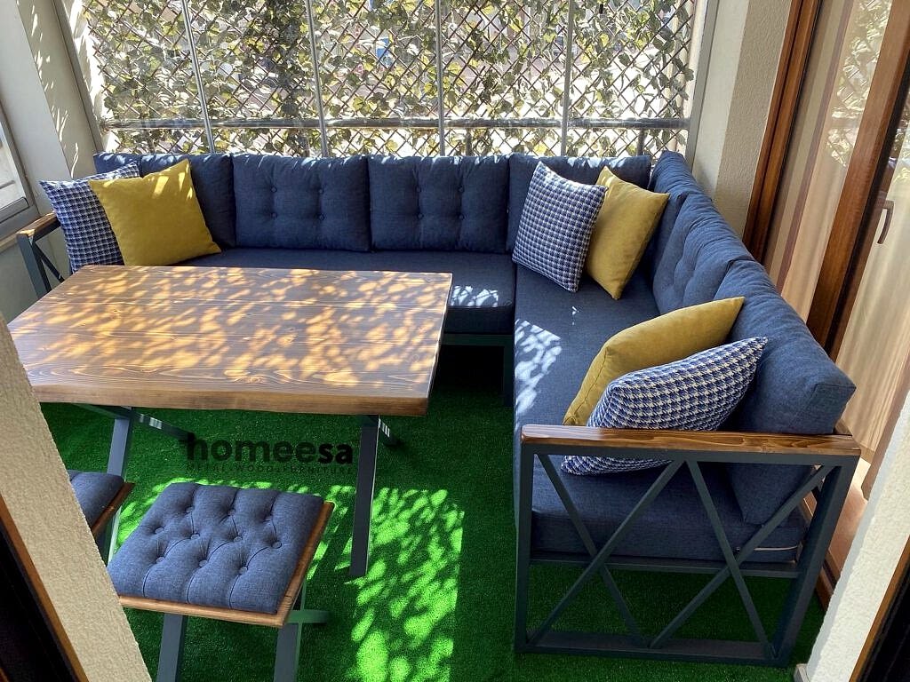 Rain balkon köşe takımı