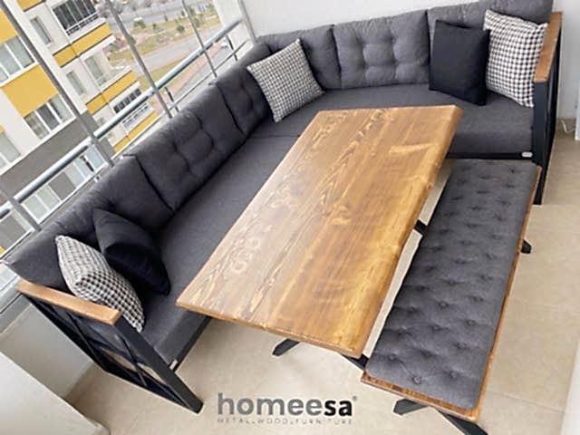 Modern Balkon Köşe Takımı – Balkon Mobilyası