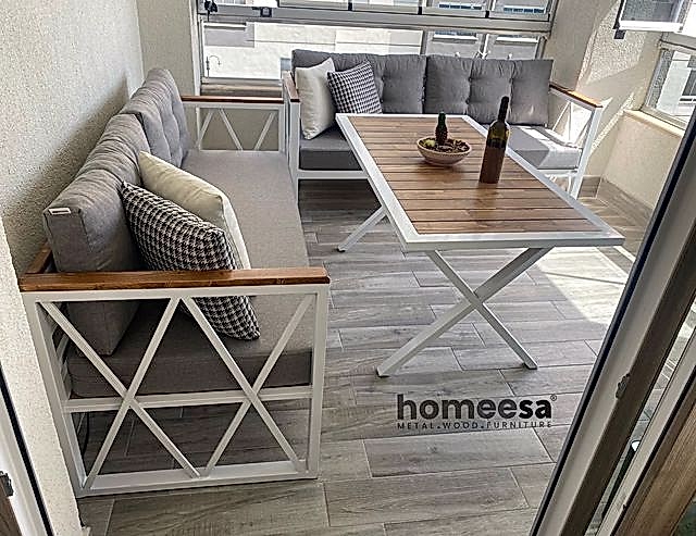 Üçlü Balkon Mobilyası