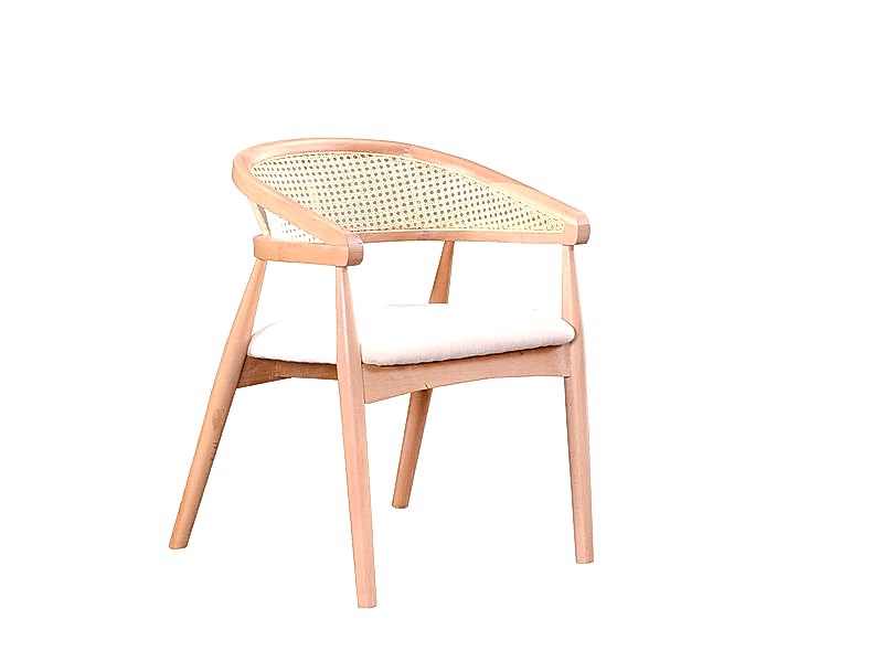 Gazel Ahşap Hasırlı Sandalye