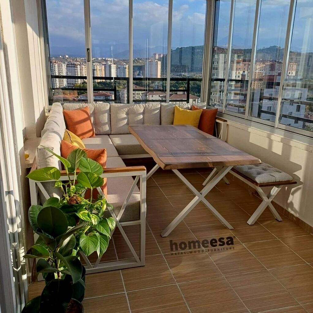 Westor08 Balkon Köşe Takımı