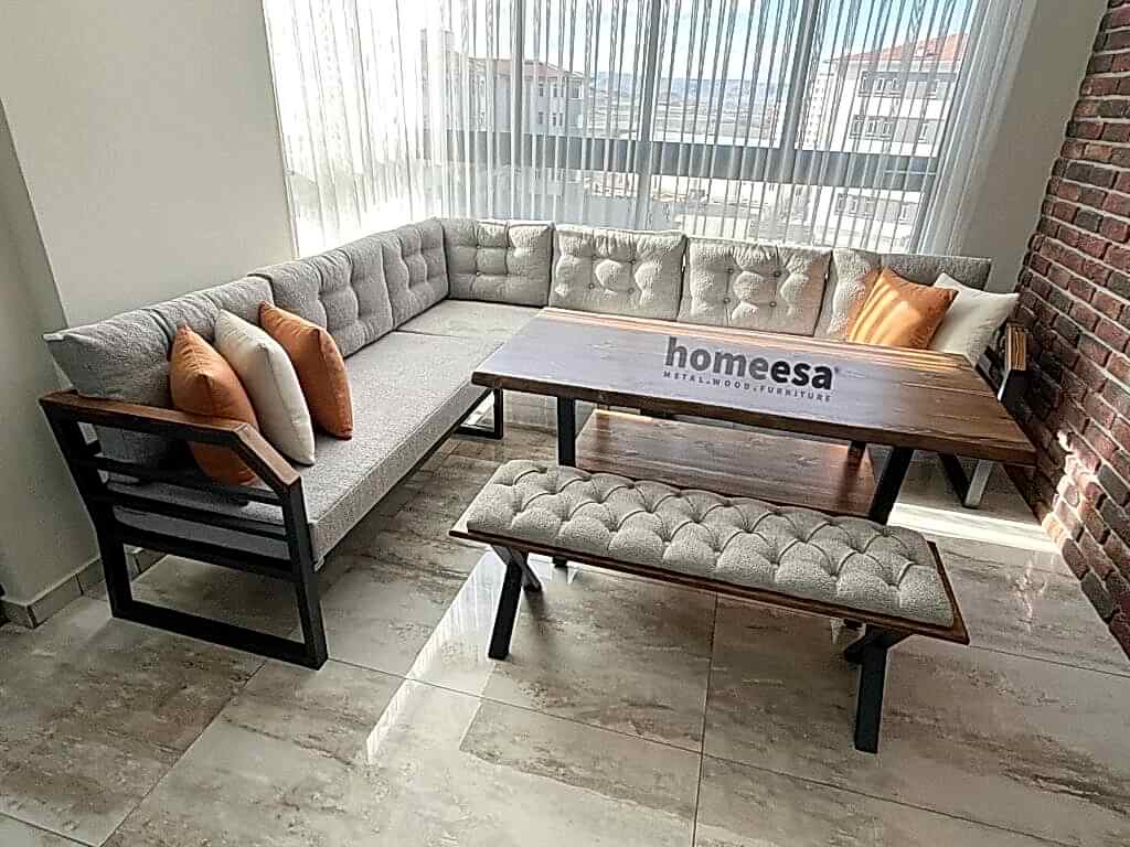 Lion Balkon Köşe Takımı