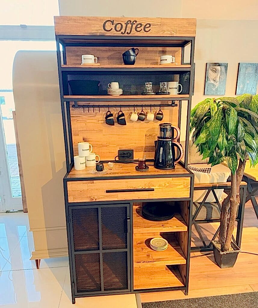 Luca Kahve Köşesi Dolabı