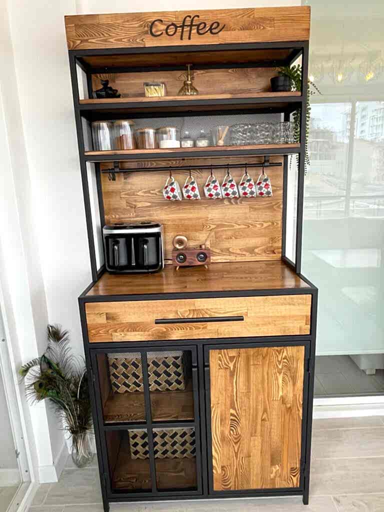 Luca Kahve Köşesi Dolabı